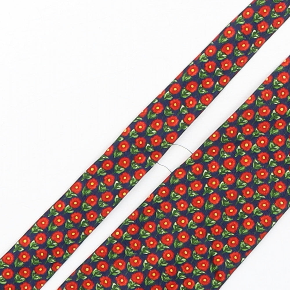 Marks and Spencer Mens Multicoloured Floral Silk Pointed Tie One Size
