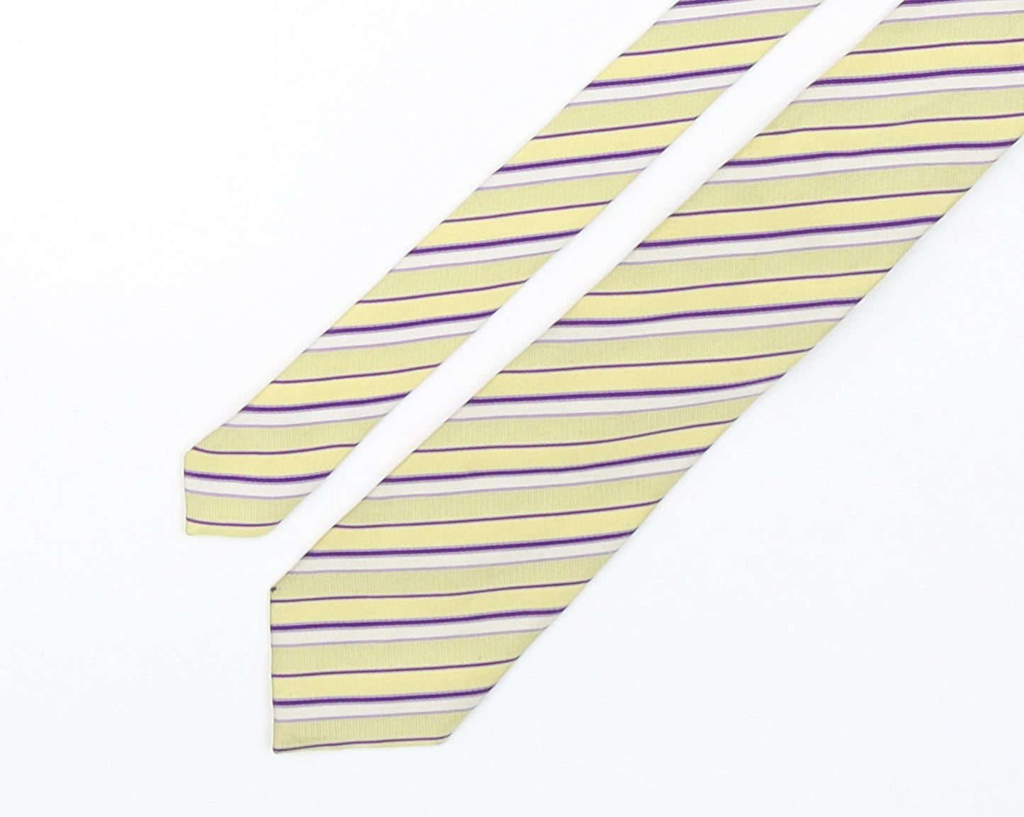 Femmio Valentino  Mens Multicoloured Striped Silk Pointed Tie One Size