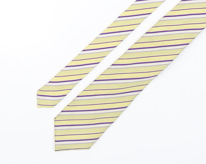 Femmio Valentino  Mens Multicoloured Striped Silk Pointed Tie One Size