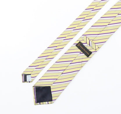 Femmio Valentino  Mens Multicoloured Striped Silk Pointed Tie One Size