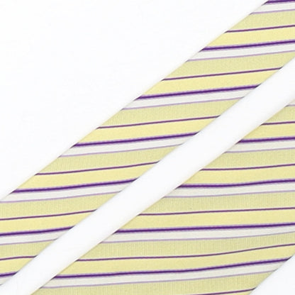 Femmio Valentino  Mens Multicoloured Striped Silk Pointed Tie One Size