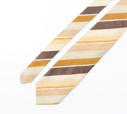 Greenwoods Mens Multicoloured Striped Polyester Pointed Tie One Size