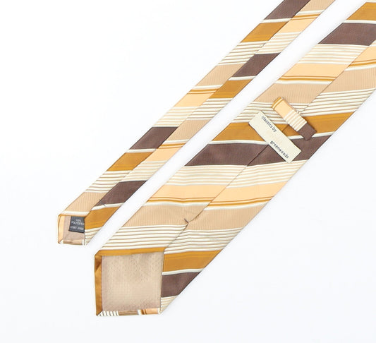 Greenwoods Mens Multicoloured Striped Polyester Pointed Tie One Size