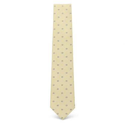Mens soprano Beige Polka Dot  Pointed Tie