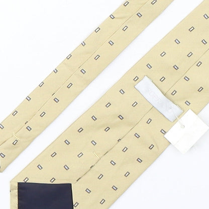 Mens soprano Beige Polka Dot  Pointed Tie