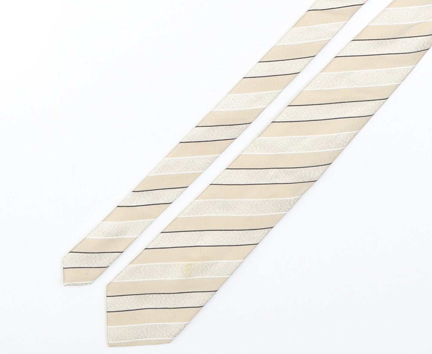 Racing Green  Mens Multicoloured Striped Silk Pointed Tie One Size