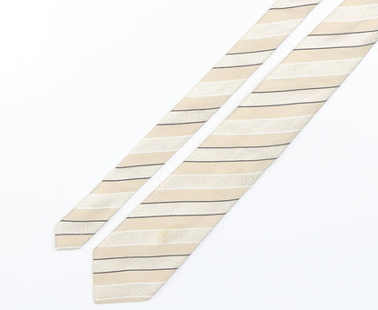 Racing Green  Mens Multicoloured Striped Silk Pointed Tie One Size