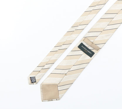 Racing Green  Mens Multicoloured Striped Silk Pointed Tie One Size