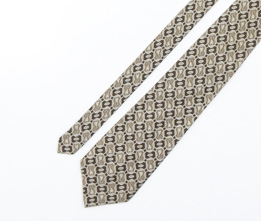 Rene Chagal Mens Multicoloured Geometric Polyester Pointed Tie One Size