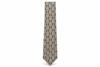 Mens Rene Chagal Multicoloured Geometric  Pointed Tie