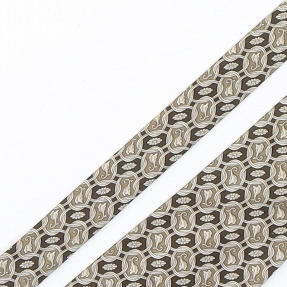 Rene Chagal Mens Multicoloured Geometric Polyester Pointed Tie One Size