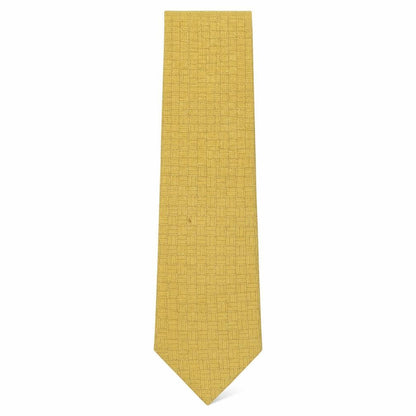 Mens Marks and Spencer Gold Geometric  Pointed Tie