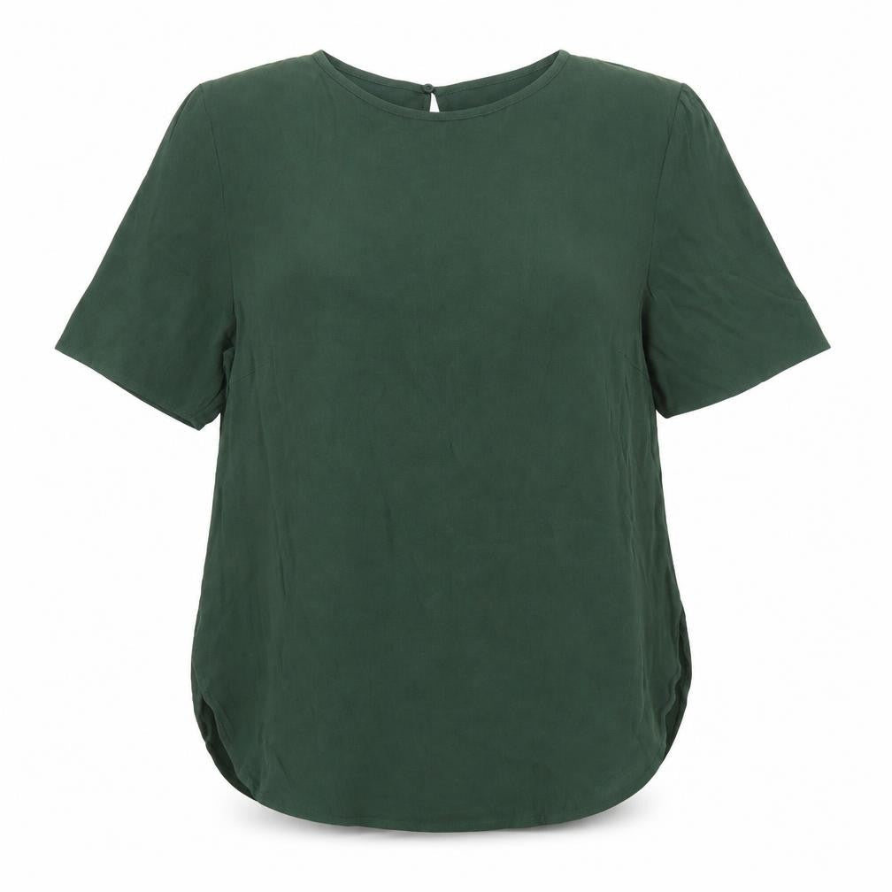 Womens UK Size 6 H&M Green Basic Blouse
