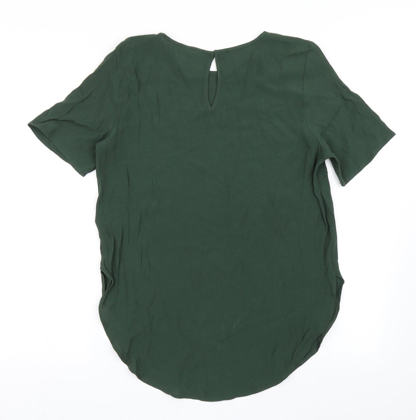 Womens UK Size 6 H&M Green Basic Blouse