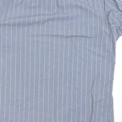 Mens UK Size XL Marc Anthony Blue  Button-Up Short Sleeve Casual Shirt