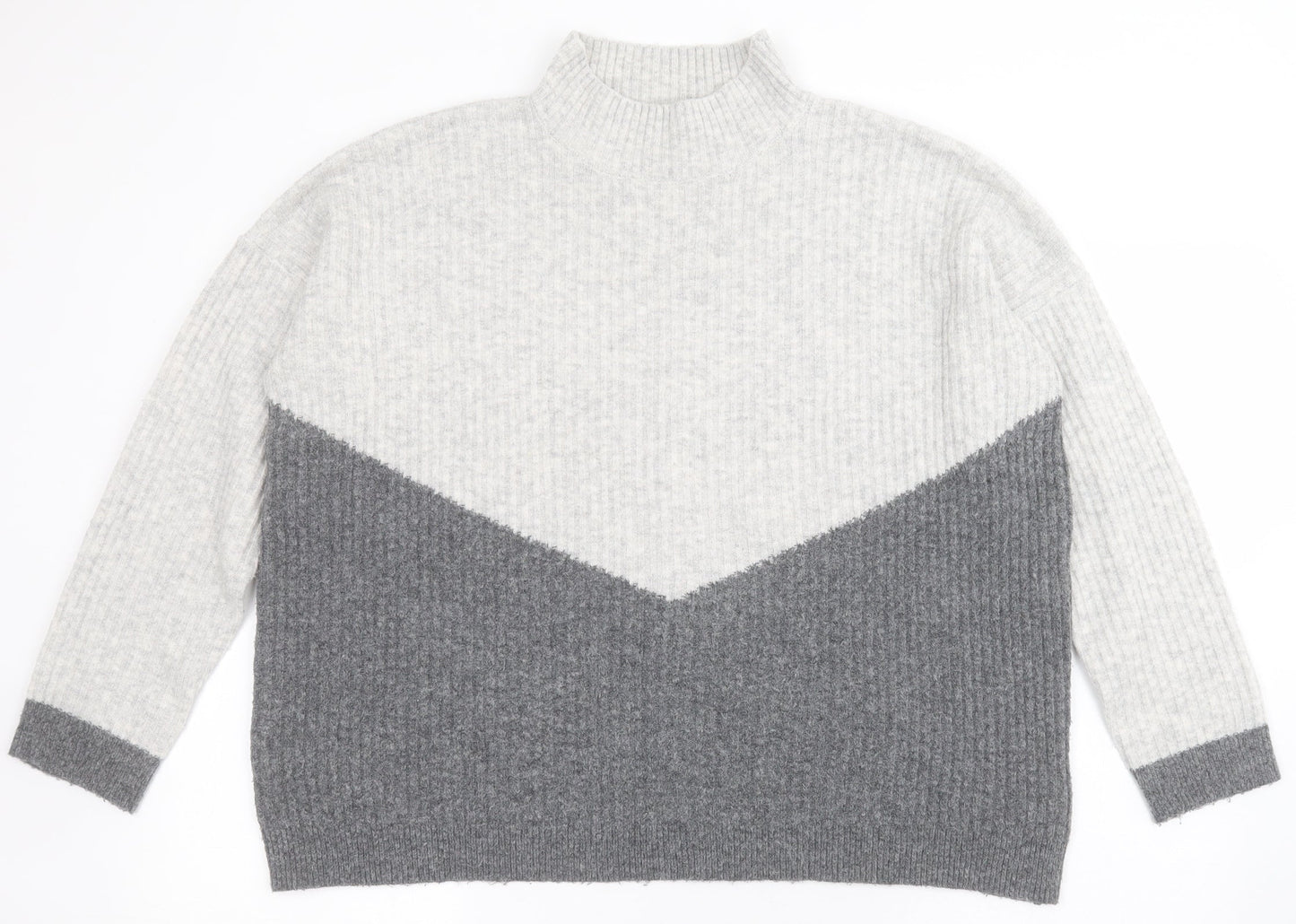 Womens UK Size M Marks and Spencer Grey Pullover Jumper
