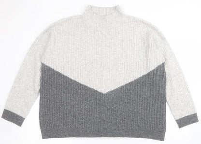 Womens UK Size M Marks and Spencer Grey Pullover Jumper