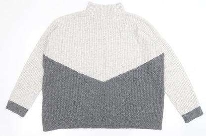 Womens UK Size M Marks and Spencer Grey Pullover Jumper