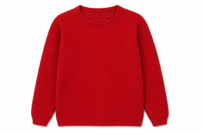 Womens UK Size M Isle Essentials Red Pullover Jumper
