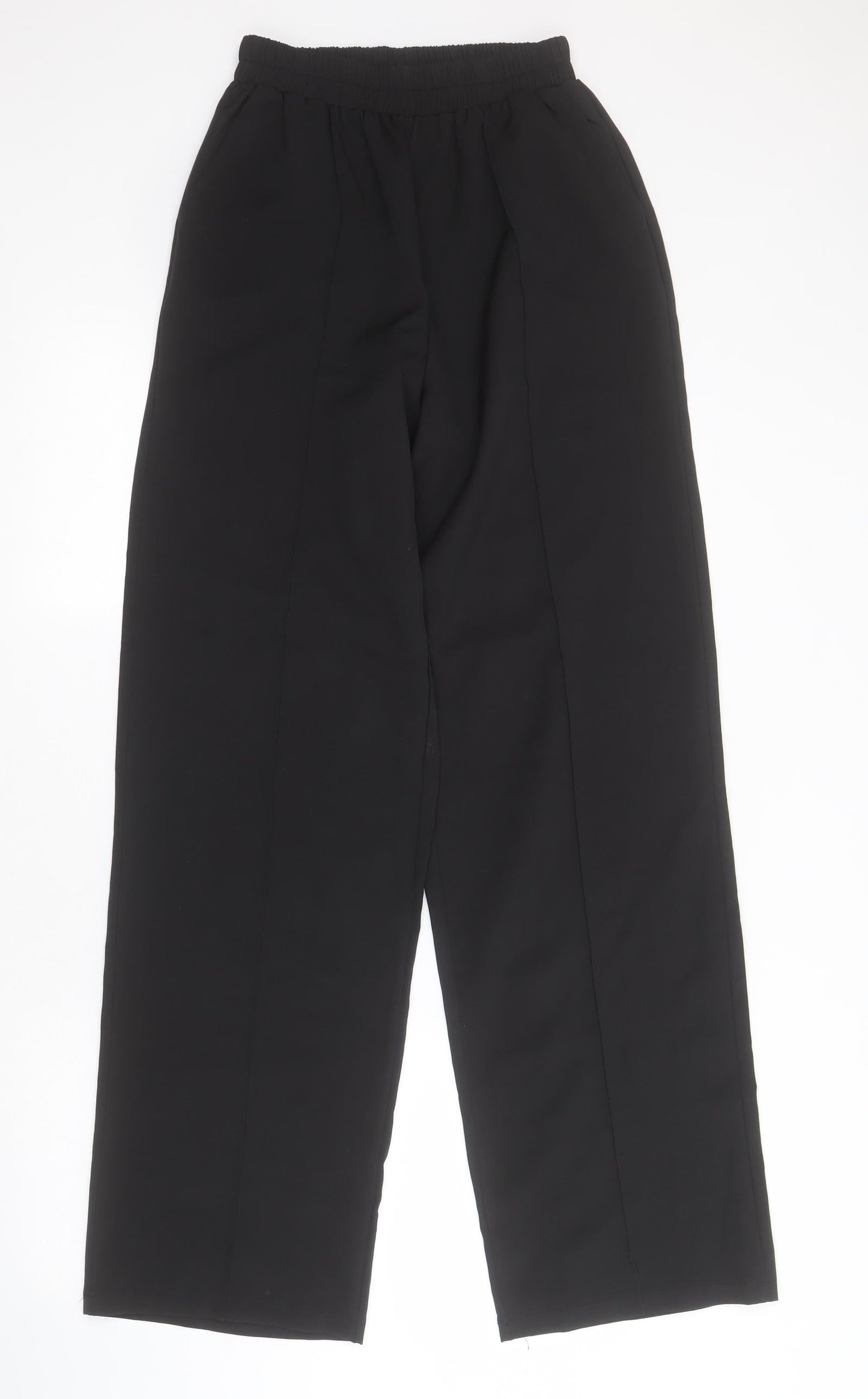 Womens UK Size 8 PRETTYLITTLETHING Regular Fit  Black Trousers