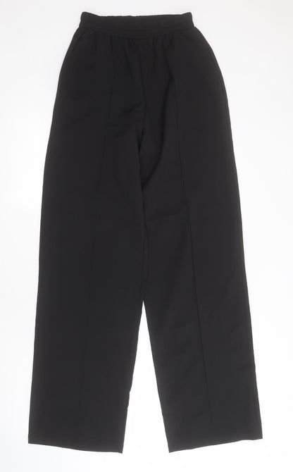 Womens UK Size 8 PRETTYLITTLETHING Regular Fit  Black Trousers