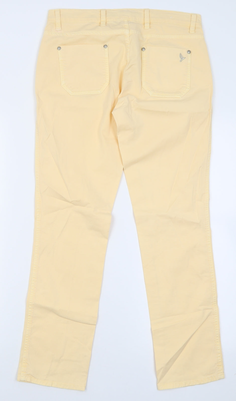 MiH Jeans Womens Orange  Cotton Cropped Jeans Size 28 L28 in Regular Button