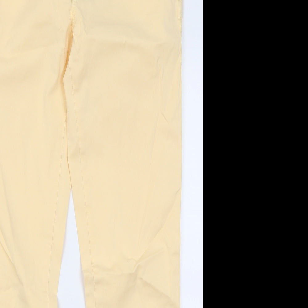 MiH Jeans Womens Orange  Cotton Cropped Jeans Size 28 L28 in Regular Button