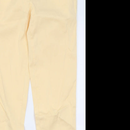 MiH Jeans Womens Orange  Cotton Cropped Jeans Size 28 L28 in Regular Button