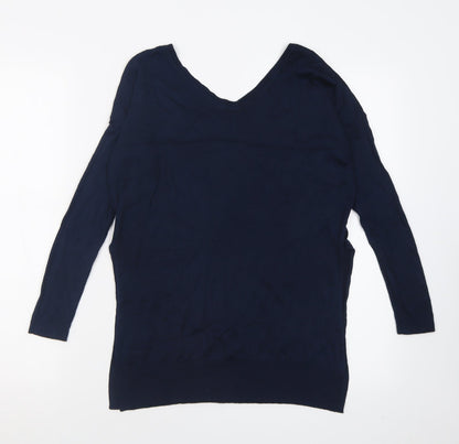 Womens UK Size 10 Marks and Spencer Blue Pullover Jumper