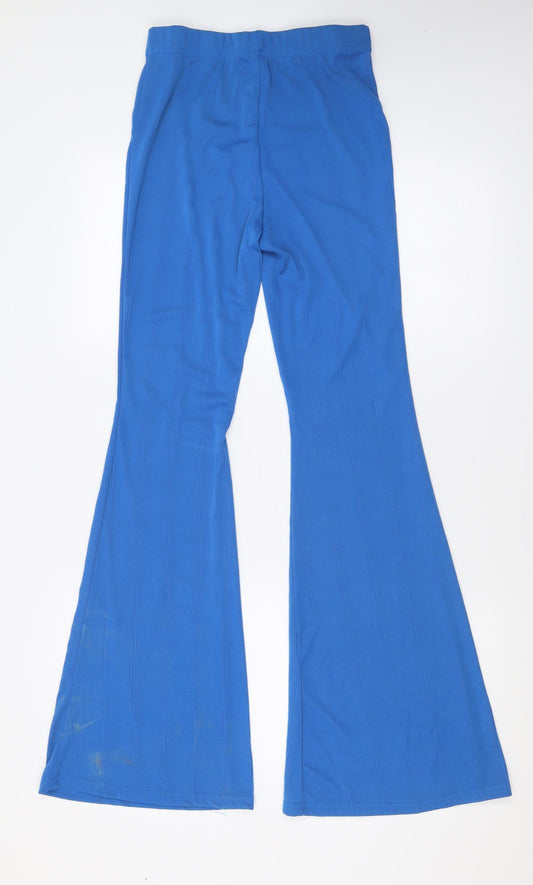 SheIn Womens Blue  Polyester Trousers  Size S L32 in Regular