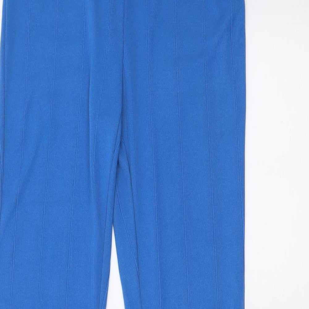 Womens UK Size S SheIn Regular Fit  Blue Trousers