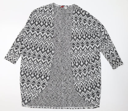 Womens UK Size M H&M Black Cardigan Jumper