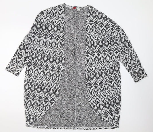 Womens UK Size M H&M Black Cardigan Jumper