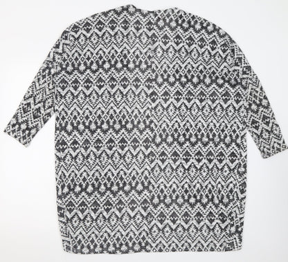 Womens UK Size M H&M Black Cardigan Jumper