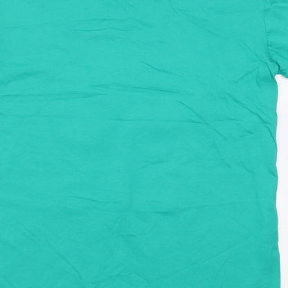 Womens UK Size S Dunnes Stores Green Basic T-Shirt