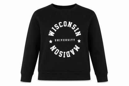 Front view of Primark women’s black cotton pullover sweatshirt size 2xs pullover