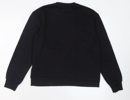 Primark Womens Black  Cotton Pullover Sweatshirt Size 2XS  Pullover