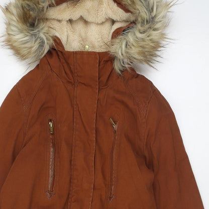 Womens UK Size 8 Atmosphere Brown Overcoat