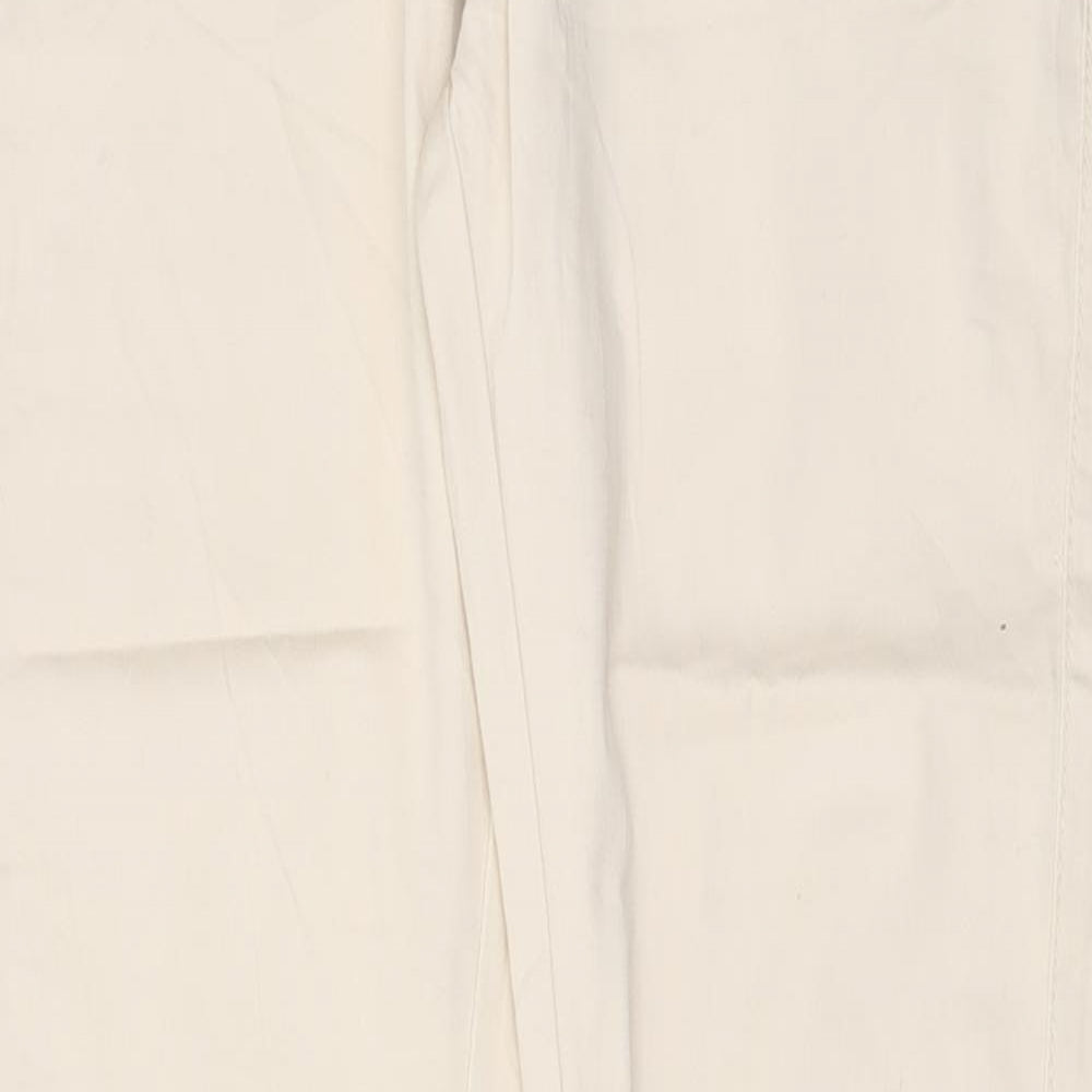 R Ping Womens Beige  Cotton Trousers  Size 14 L32 in Regular Button