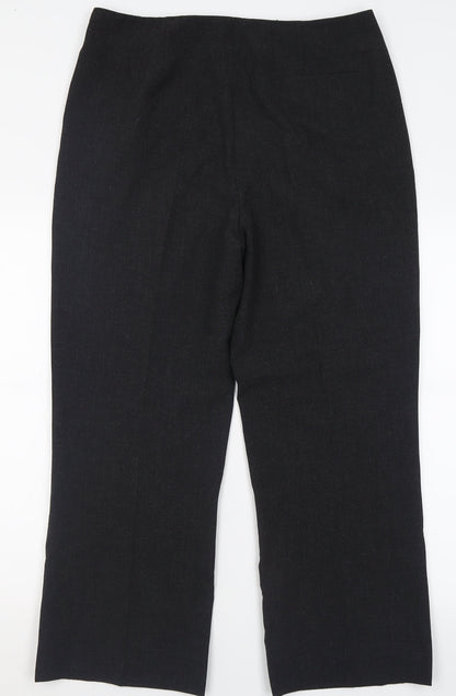 Lakeland Womens Grey  Polyester Trousers  Size 16 L27 in Regular Zip