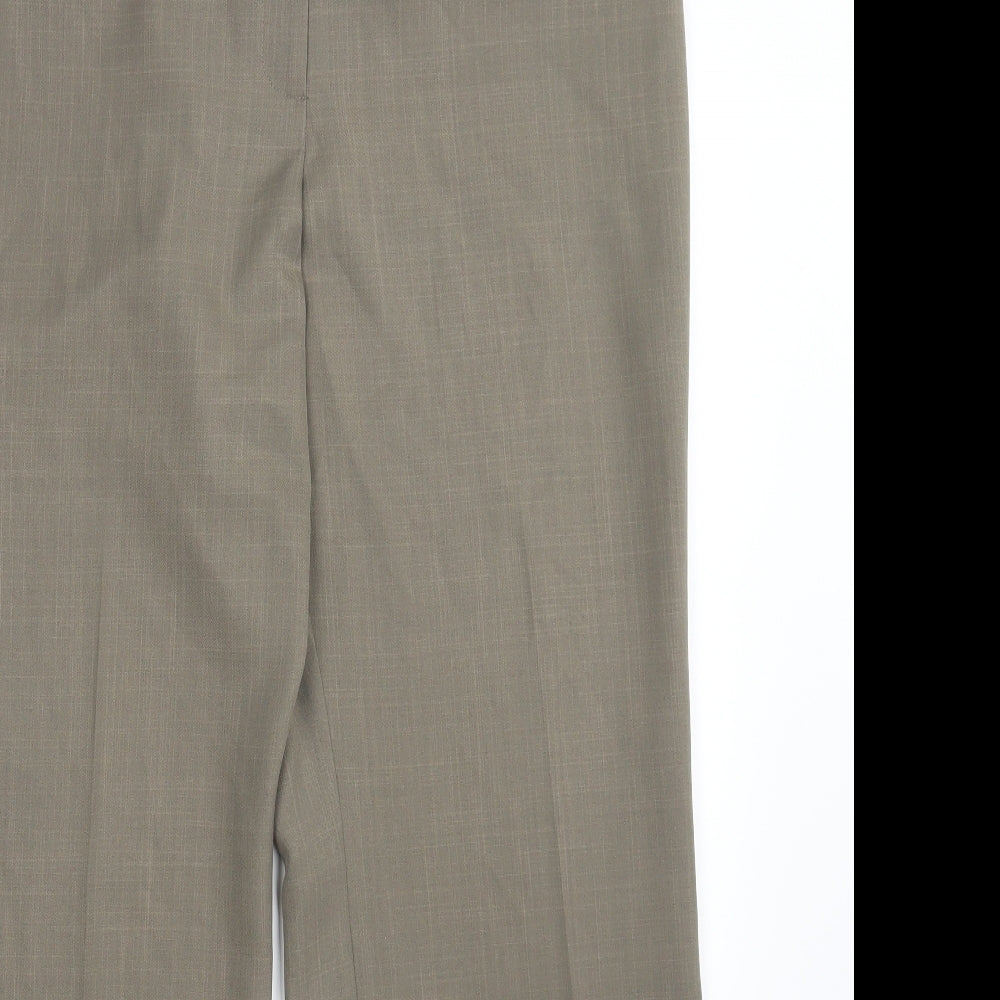 Womens UK Size 18 Marks and Spencer Regular Fit Dress Pants Beige Trousers
