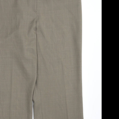 Womens UK Size 18 Marks and Spencer Regular Fit Dress Pants Beige Trousers