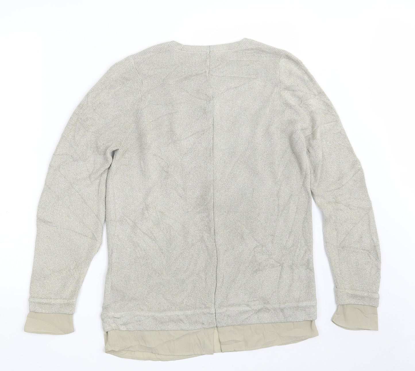 Womens UK Size 12 Marks and Spencer Beige Pullover Jumper