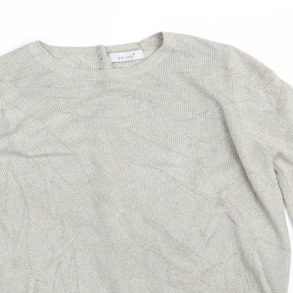 Womens UK Size 12 Marks and Spencer Beige Pullover Jumper