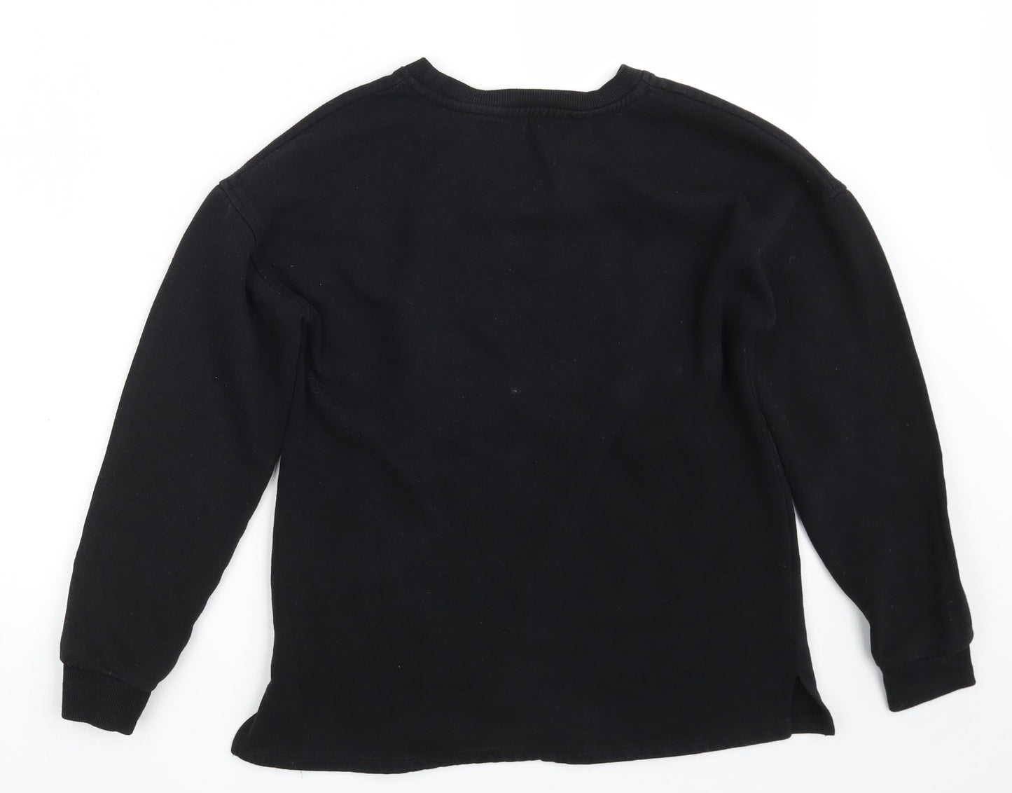 Papaya Womens Black  Cotton Pullover Sweatshirt Size 12   - JUST IMAGINE