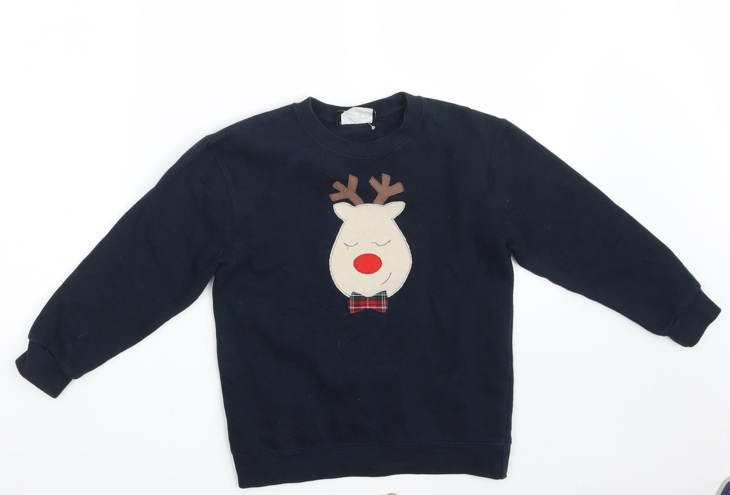 NOT FOR PONIES Girls Blue  Cotton Pullover Sweatshirt Size 7-8 Years   - Christmas