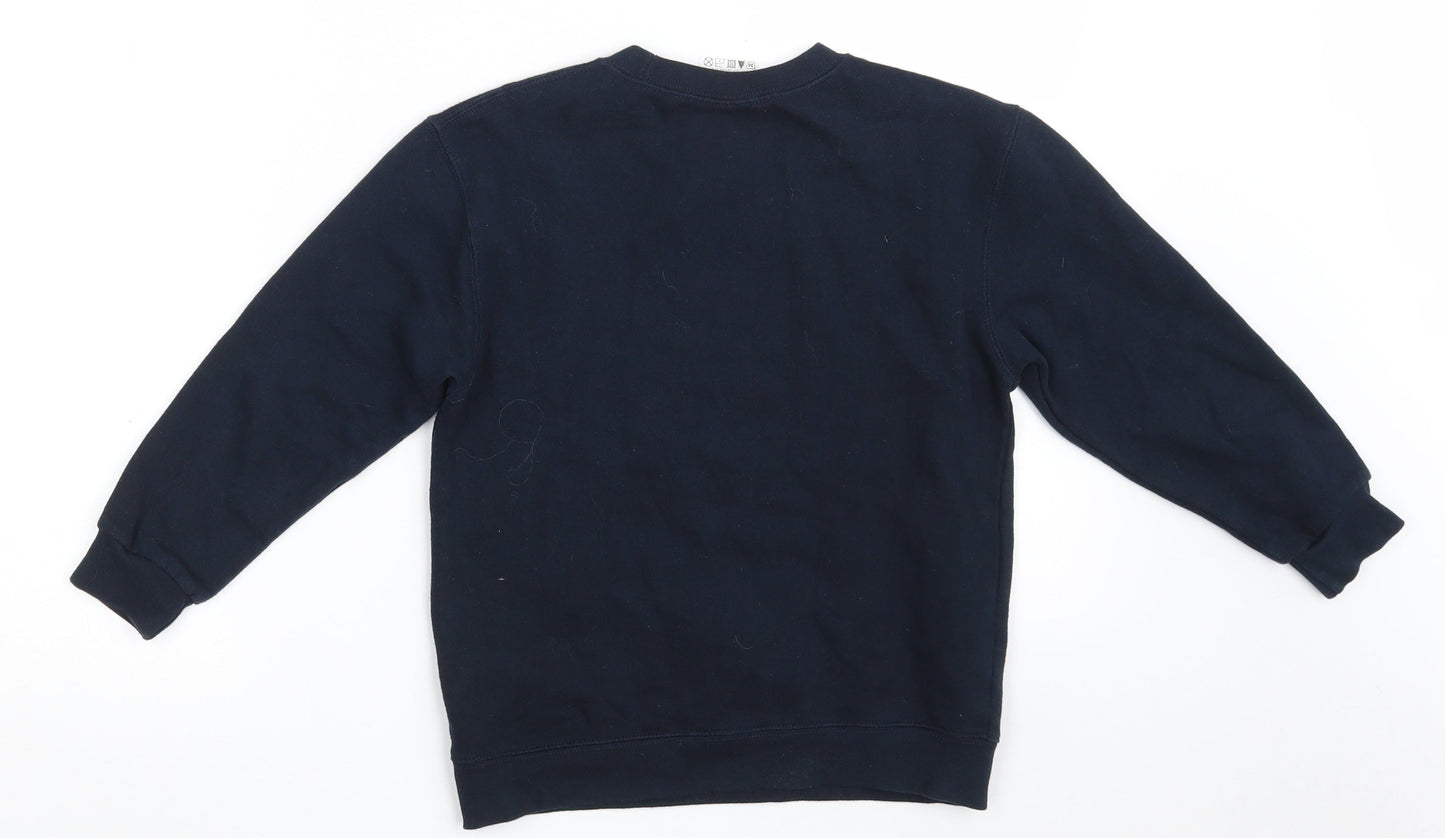 NOT FOR PONIES Girls Blue  Cotton Pullover Sweatshirt Size 7-8 Years   - Christmas