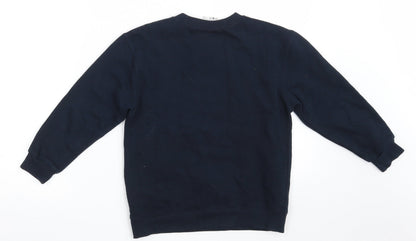 NOT FOR PONIES Girls Blue  Cotton Pullover Sweatshirt Size 7-8 Years   - Christmas