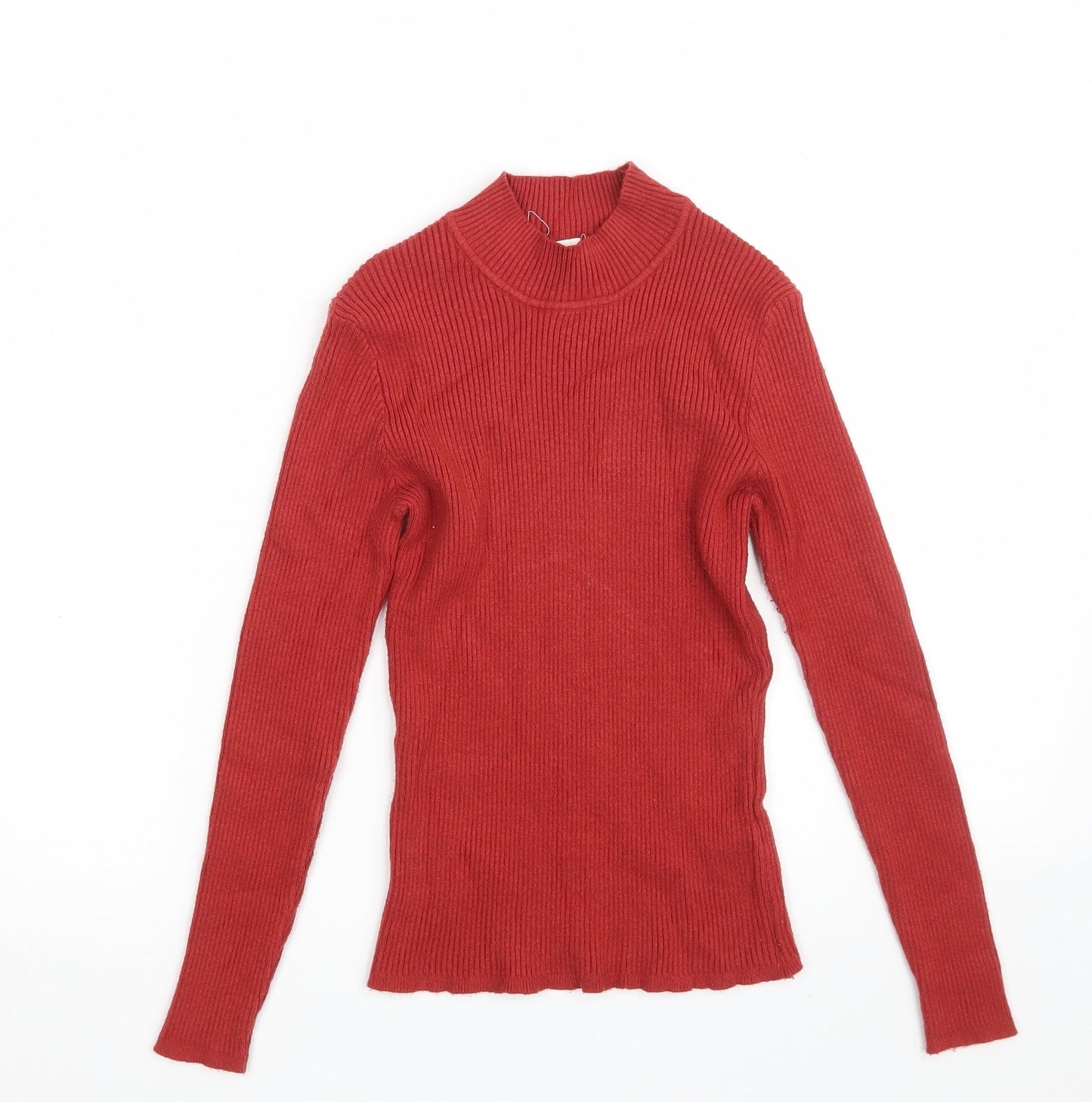 Primark Womens Purple Roll Neck  Viscose Pullover Jumper Size 12   - Size 12-14