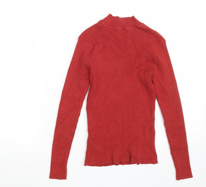 Primark Womens Purple Roll Neck  Viscose Pullover Jumper Size 12   - Size 12-14